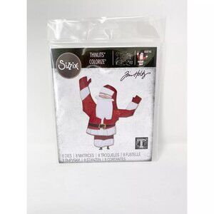 Sizzix Thinlits Tim Holtz Papercut Christmas, Santa Claus Die Cuts #664744